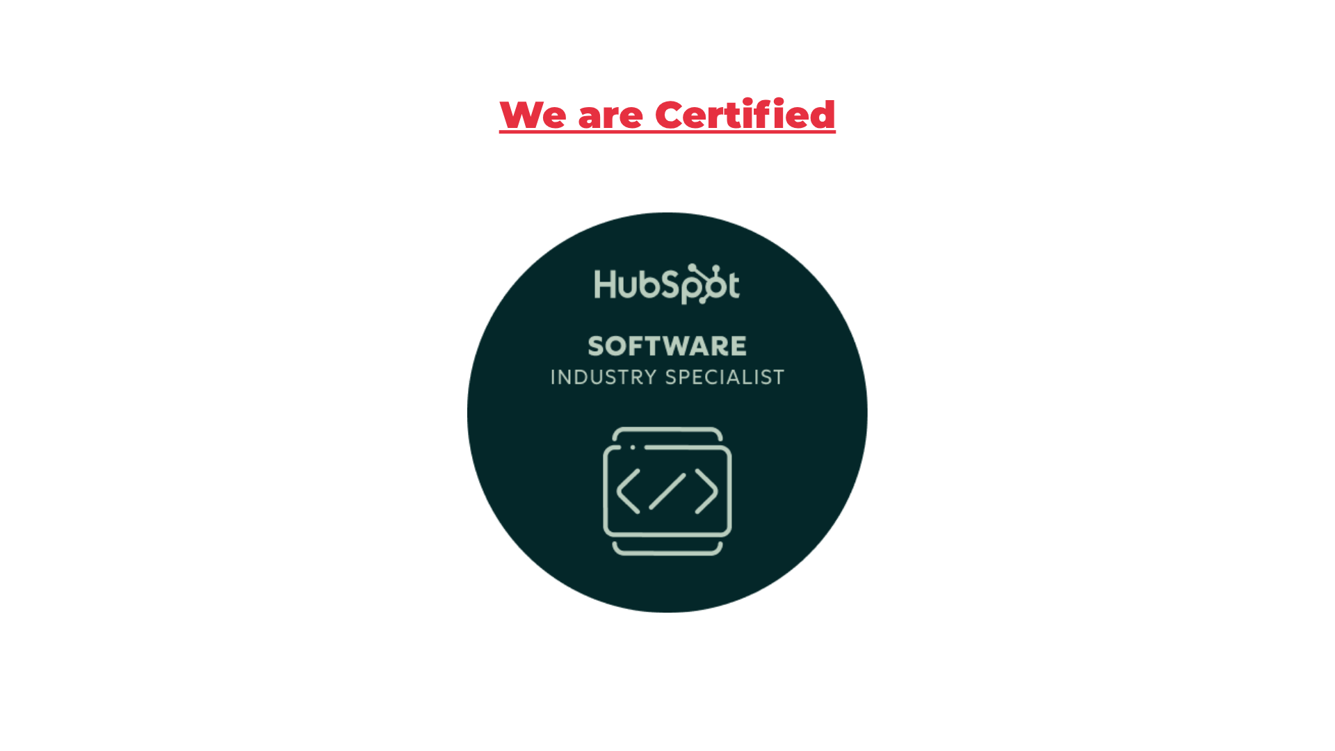 SaaS Badge Accreditation HubSpot