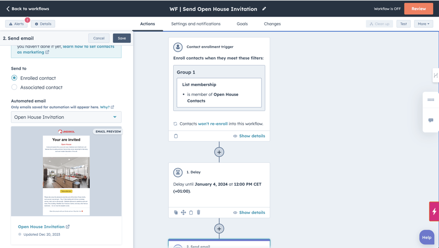 Open House Workflow